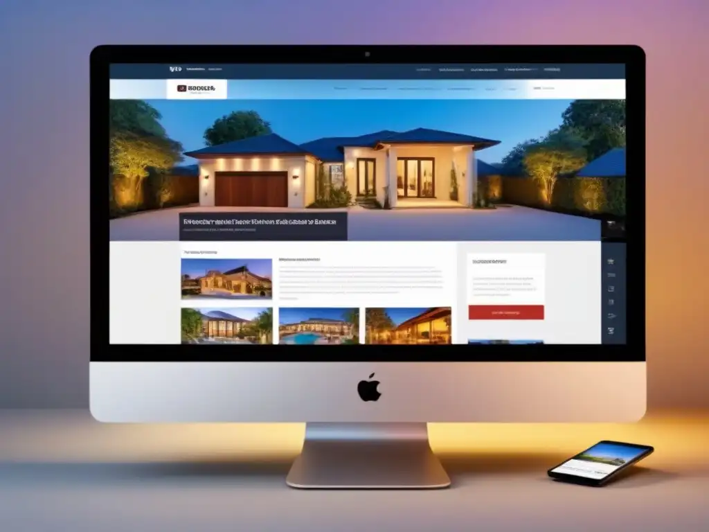 Diseño web inmobiliario: moderno, profesional y atractivo Interfaz web moderna y atractiva para compradores inmobiliarios
