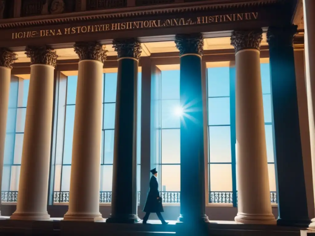 Edificio histórico restaurado: detalles arquitectónicos impresionantes Inversión en bienes raíces históricos: majestuoso edificio restaurado, detallado y elegante bajo el cielo azul
