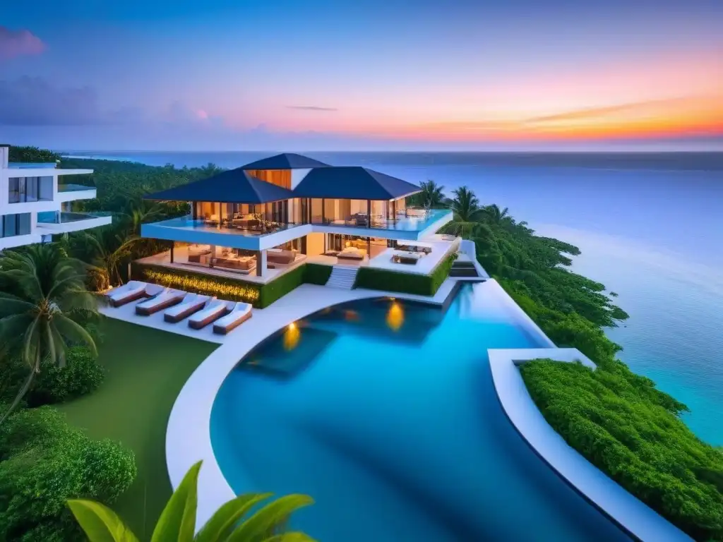 Propiedad de lujo frente al mar: arquitectura moderna y vistas impresionantes Inversiones inmobiliarias de lujo globales: Propiedad frente al mar con arquitectura moderna y vista panorámica