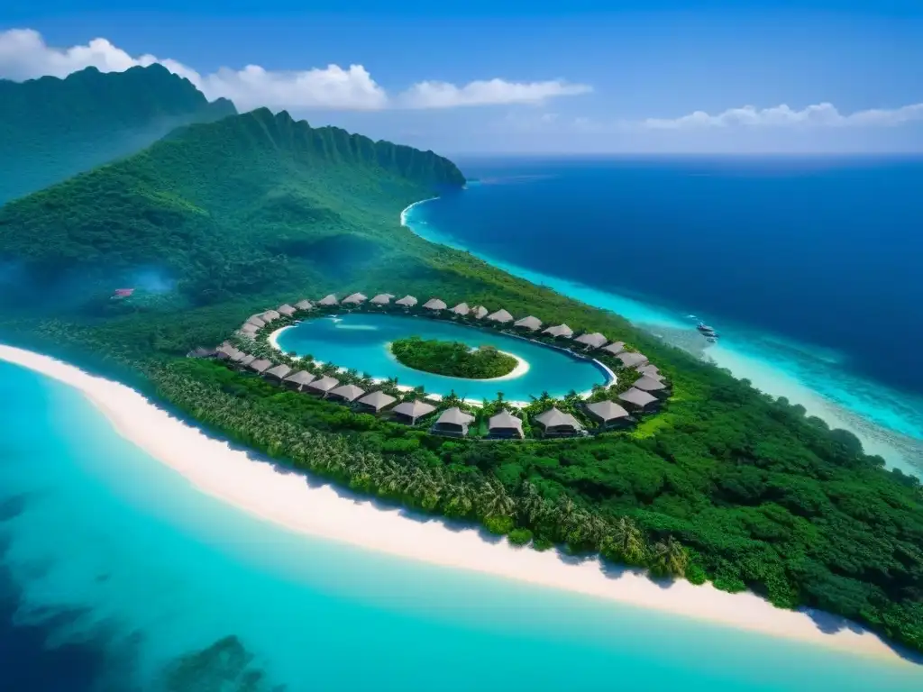 Resort de lujo en playa paradisíaca entre montañas verdes Inversiones inmobiliarias en resorts: Resort de lujo en playa paradisíaca con diseño moderno y vistas impresionantes