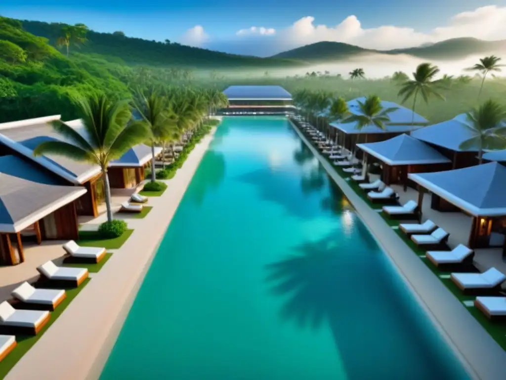 Paraíso playero de lujo: inversión exclusiva en resort de ensueño Inversiones en propiedades vacacionales: lujoso resort playero con moderna arquitectura, piscinas infinitas y playa de arena blanca