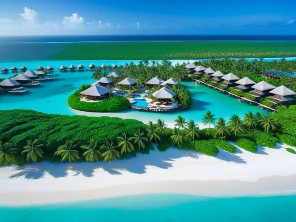Paraíso vacacional: resort de lujo con playa privada y aguas cristalinas Inversiones en propiedades vacacionales: Resort de lujo frente al mar con aguas turquesas, playas blancas y exclusivas villas con piscinas privadas