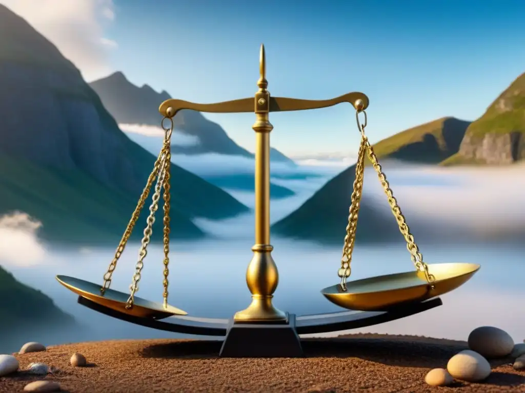 Equilibrio financiero: deudas vs estabilidad para crédito inmobiliario Un lado de la balanza abrumado por cargas financieras, el otro lado refleja estabilidad