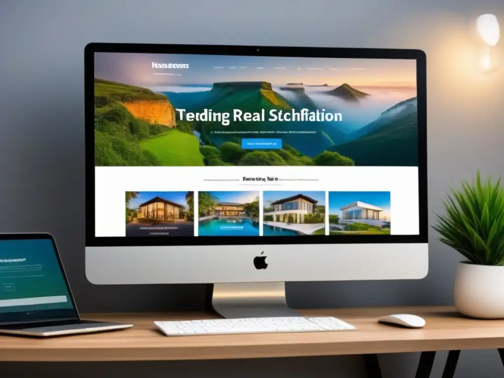 Página web inmobiliaria de lujo: diseño profesional y sofisticado Explora los mejores diseños web inmobiliarios convertir en esta captura de pantalla ultradetallada