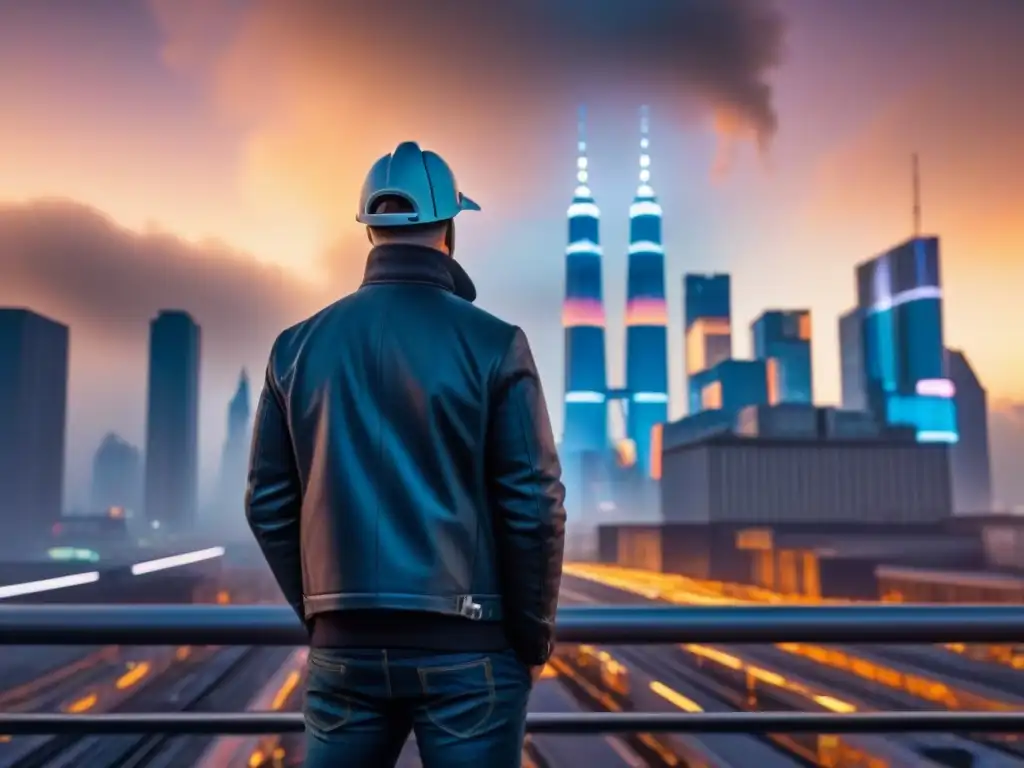 Metrópolis futurista: skyline de la ciudad en 8k Una metrópolis futurista iluminada con rascacielos modernos y bulliciosa calle