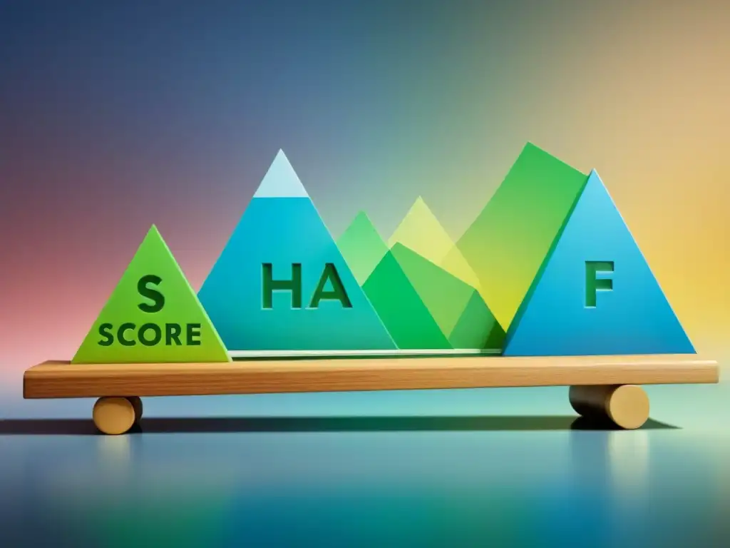 Importancia del puntaje de crédito en préstamos FHA Ilustración moderna: Puntaje de crédito en Préstamo FHA, equilibrio perfecto entre puntajes y aprobación