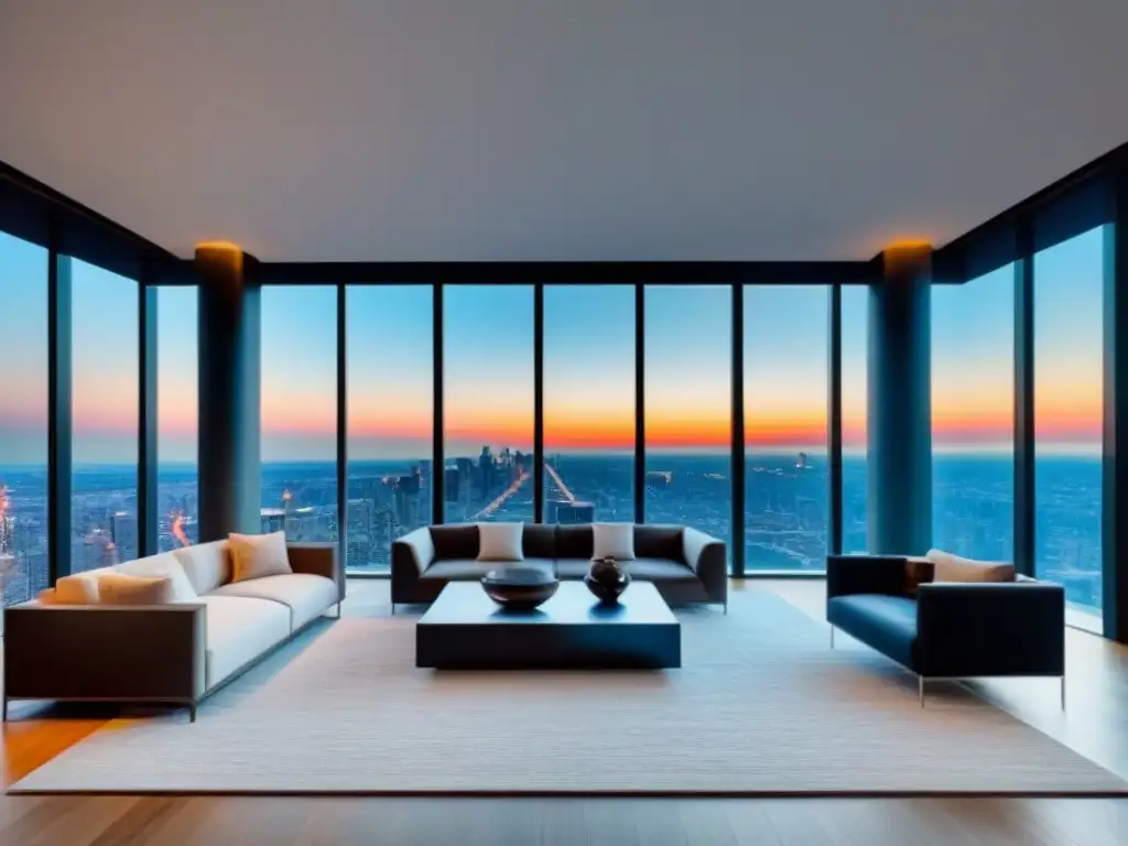 Penthouse de lujo con terraza y piscina en la ciudad Moderno ático de lujo con vistas a la ciudad, mobiliario contemporáneo y terraza privada con piscina, perfecto para tasas de interés en financiamiento
