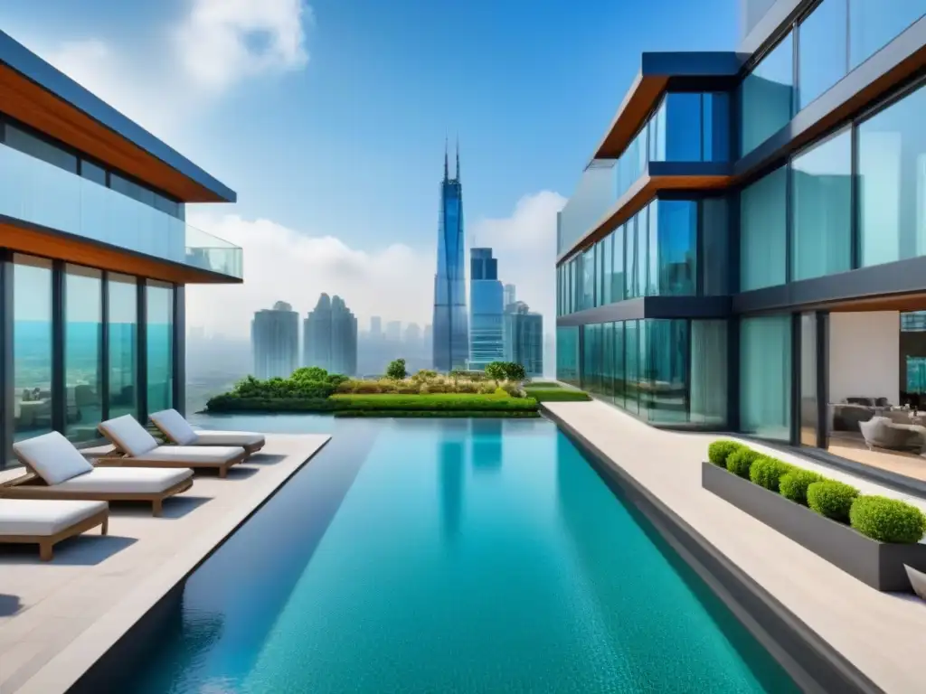 Edificio de lujo en ciudad vibrante con jardines y amenidades modernas Un oasis urbano de lujo con zonificaciones en inversión inmobiliaria