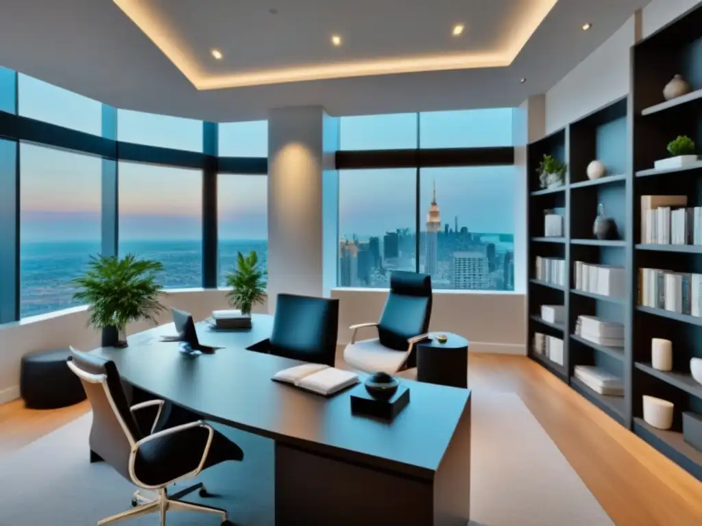 Oficina inmobiliaria de lujo: profesionalismo y elegancia en cada detalle Oficina de bienes raíces elegante con beneficios fiscales y profesionalidad