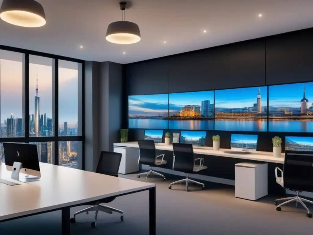 Oficina inmobiliaria futurista: eficiencia y tecnología La oficina inmobiliaria del futuro: eficiencia y tecnología con automatización marketing digital inmobiliario