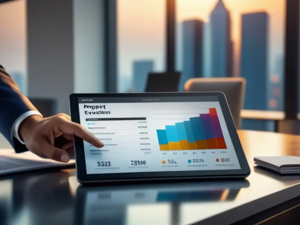 Oficina moderna y profesional con informes de evaluación de propiedades Oficina moderna con evaluaciones honestas propiedades inmobiliarias y tecnología de punta