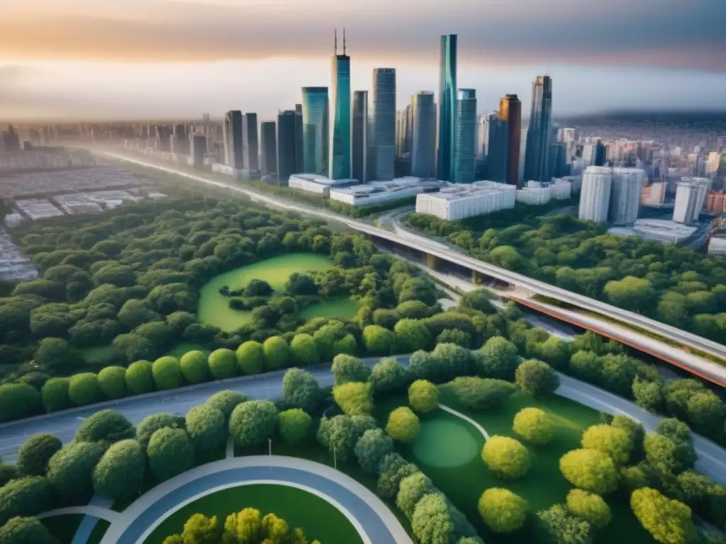 Horizonte urbano: éxito de regulaciones locales en planificación Un paisaje urbano armonioso y sostenible con normativa local en inversión inmobiliaria
