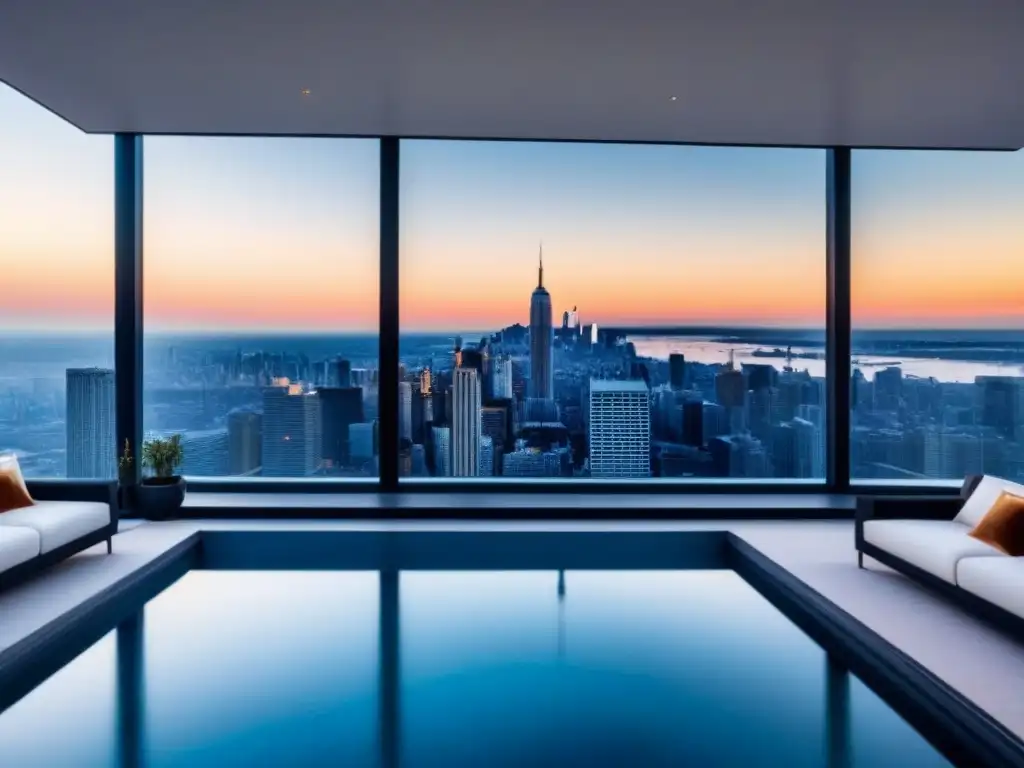 Penthouse de lujo con vista a la ciudad y piscina infinita Penthouse de lujo con vistas a la ciudad, diseño elegante y beneficios fiscales inversión inmobiliaria