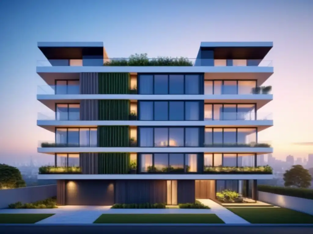 Plan arquitectónico híbrido innovador para edificio sostenible Planos arquitectónicos innovadores para préstamos híbridos financiamiento inmobiliario