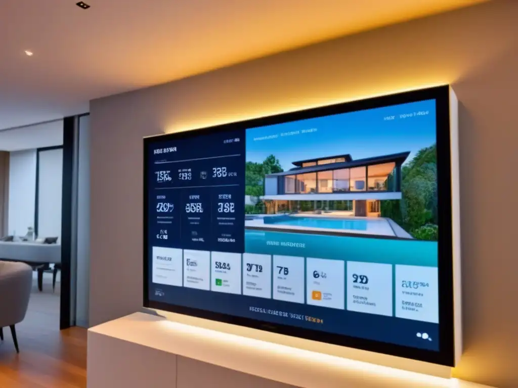 Plataforma inmobiliaria futurista con tecnología de vanguardia Una plataforma inmobiliaria futurista con tecnología avanzada y tours virtuales