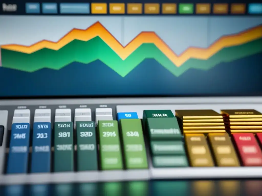 Portafolio de inversión diversificado y moderno Un portafolio de inversión corto plazo diversificado, moderno y vibrante, con activos financieros organizados de forma profesional