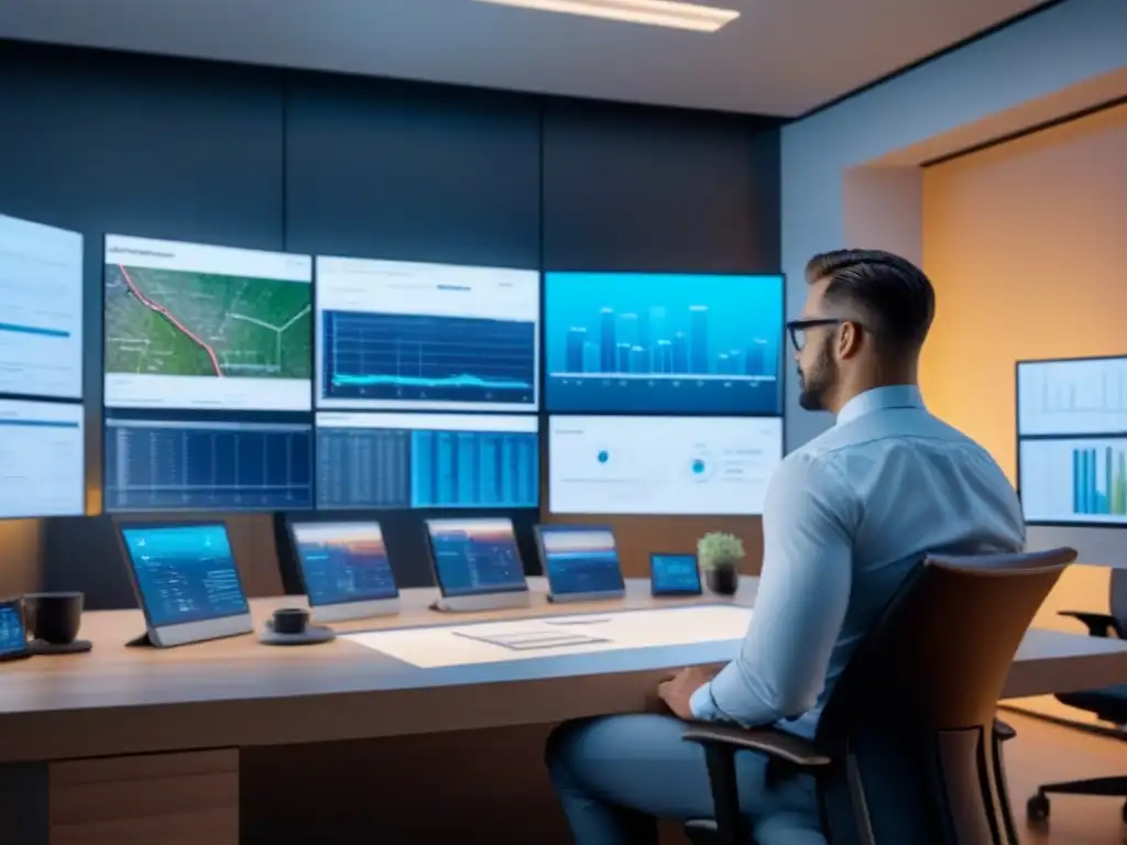 Profesionales diversificados innovando en proptech inmobiliario Profesionales diversificados analizando datos del mercado inmobiliario con innovadoras mejoras de accesibilidad