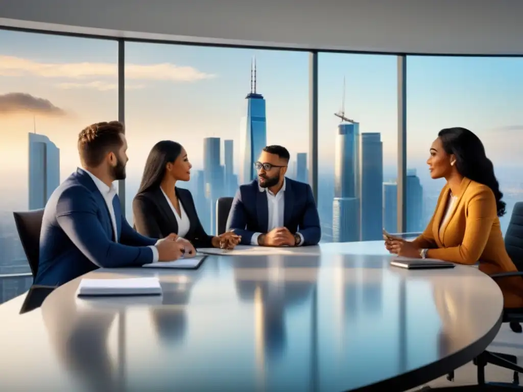 Reunión profesionales inmobiliarios: diversidad y colaboración Profesionales inmobiliarios diversidad discuten normativas inmobiliarias herramientas cumplimiento
