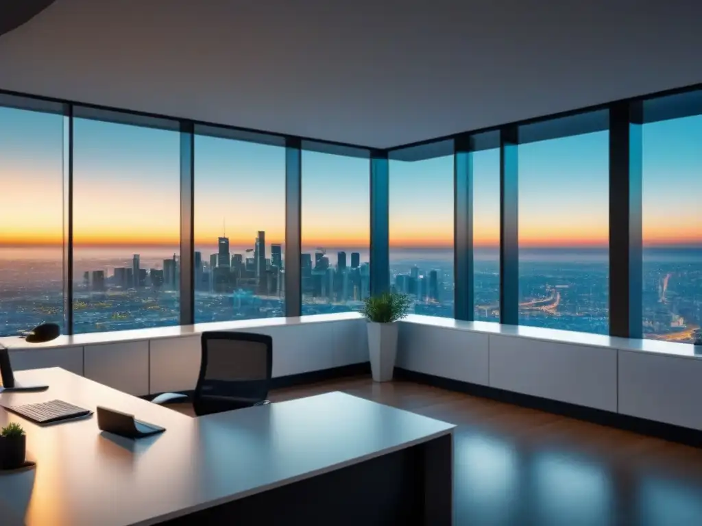 Oficina moderna: expertos en normas inmobiliarias Profesionales debaten normativas inmobiliarias con eficiencia en moderna oficina