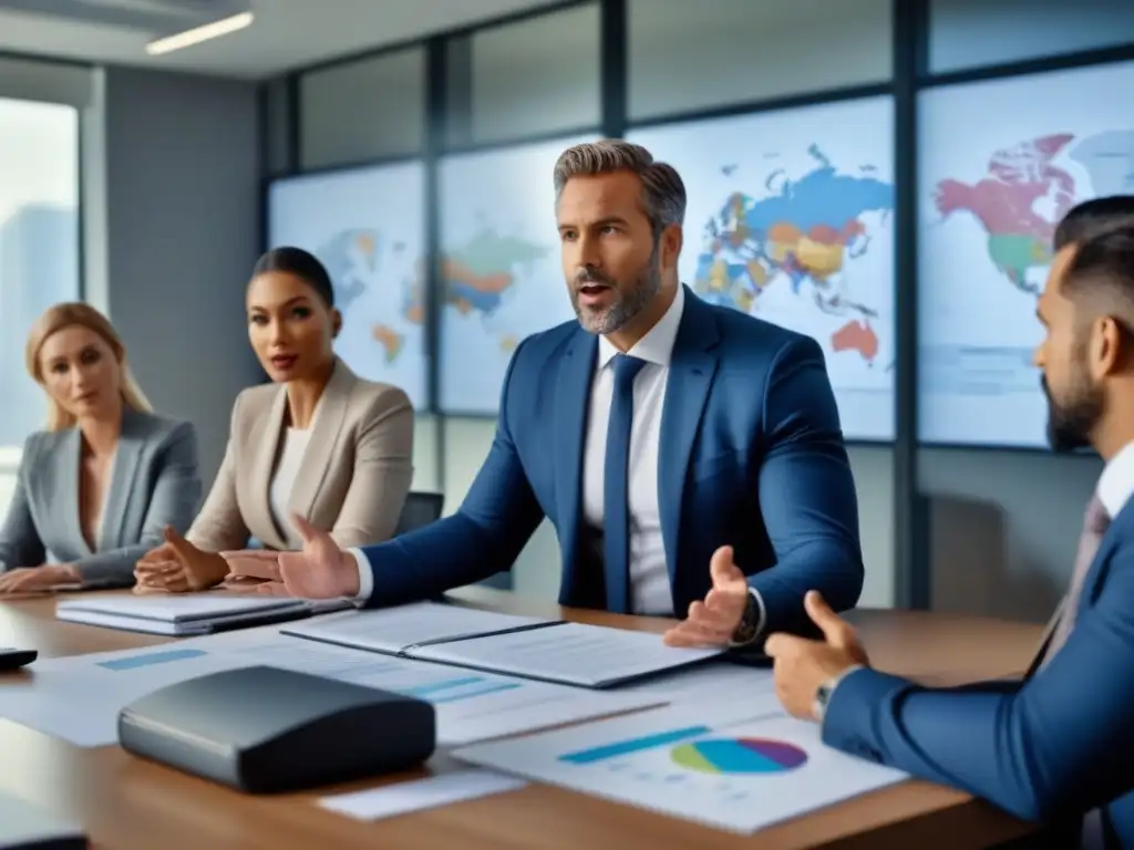 Profesionales colaborativos en moderna oficina - Regulaciones inmobiliarias Profesionales colaborando en una oficina moderna, discutiendo normativas préstamos inmobiliarios 2021