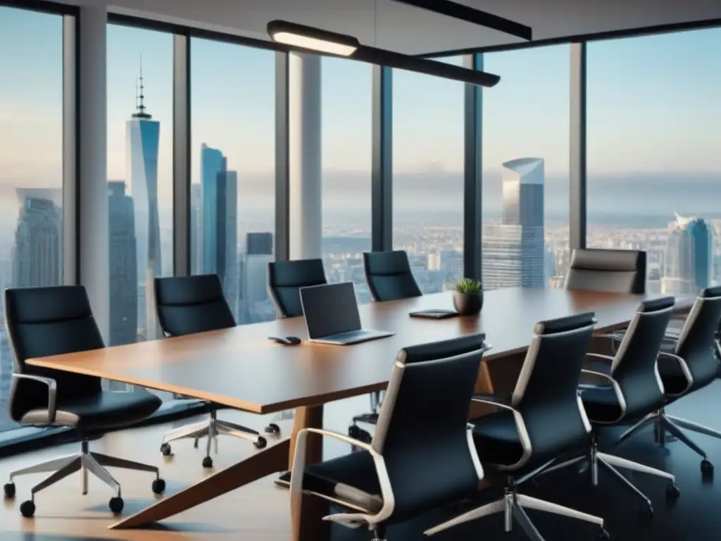 Profesionales debaten ética en seguros de propiedades Profesionales debatiendo programas afiliados seguros propiedad en moderna oficina con vista a la ciudad