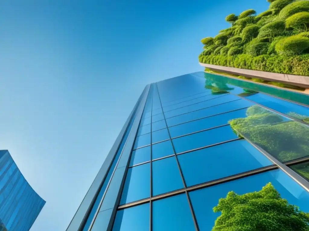 Inversión inmobiliaria: profesionales debaten ante rascacielos moderno Profesionales debatiendo en rascacielos moderno, destacando la importancia del Loan-to-Value Ratio en inversiones inmobiliarias