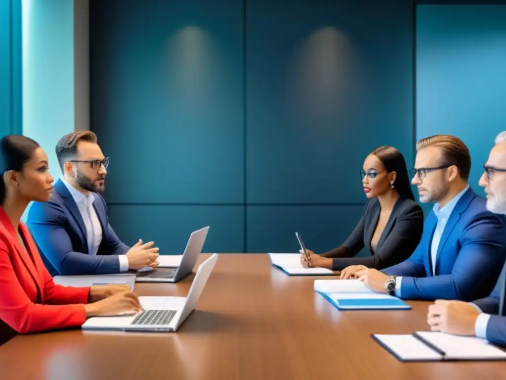 Profesionales expertos discuten optimización fiscal en inmobiliaria Profesionales en reunión sobre Fiscalidad sindicación inmobiliaria inversor