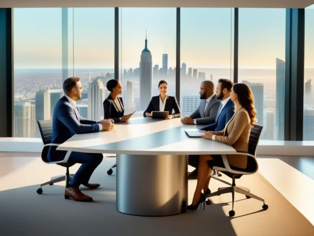 Profesionales inmobiliarios en reunión ultradetallada Profesionales en reunión de negocios inmobiliarios
