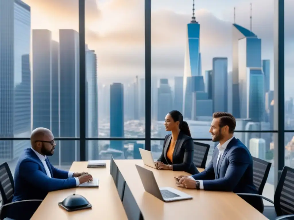 Profesionales analizan mercado inmobiliario en ciudad global Profesionales analizan tendencias mercado inmobiliario en ciudad, reflejando efecto tensiones comerciales