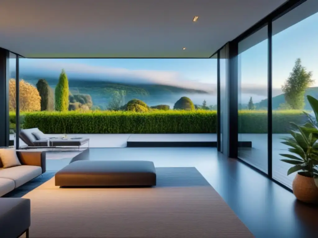Propiedad de lujo: arquitectura elegante y jardín exquisito en 8k Propiedad lujosa con diseño moderno y jardín exquisito, ideal para explorar beneficios fiscales bienes raíces