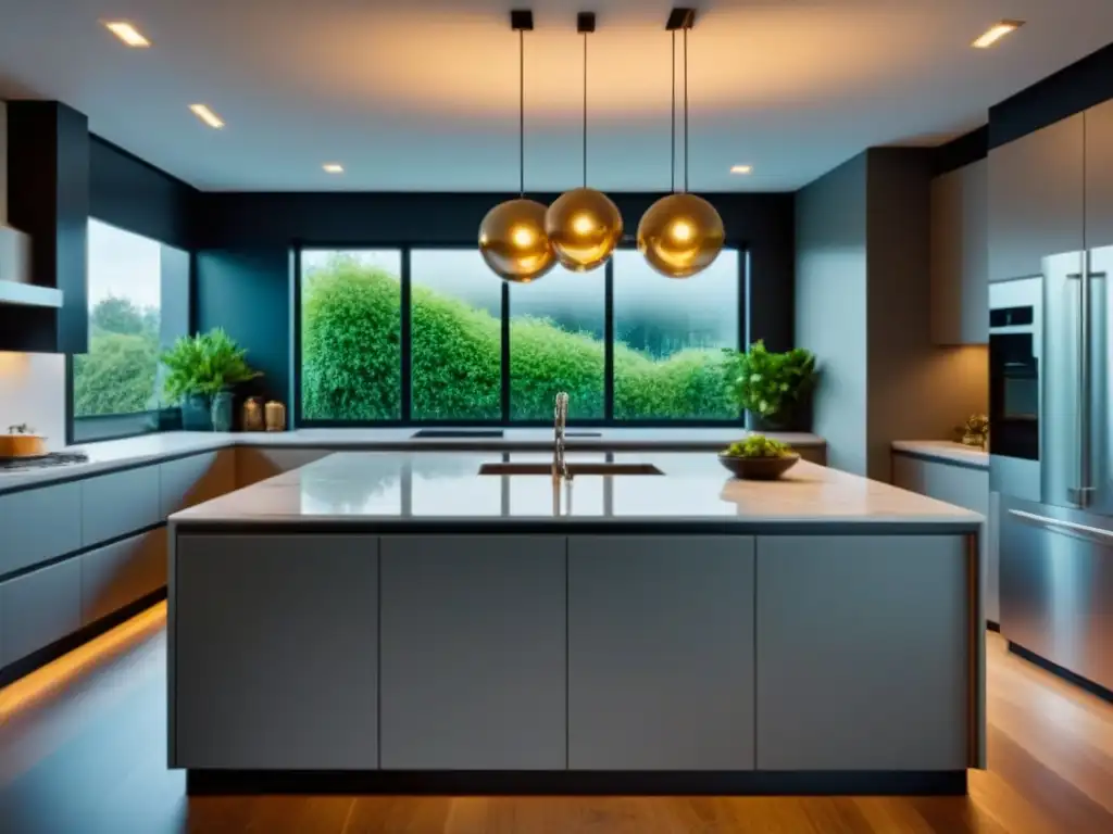 Renovación de cocina de lujo: diseño moderno y elegante Renovación de propiedades con cocina moderna y lujosa, mostrando diseño elegante y espacioso