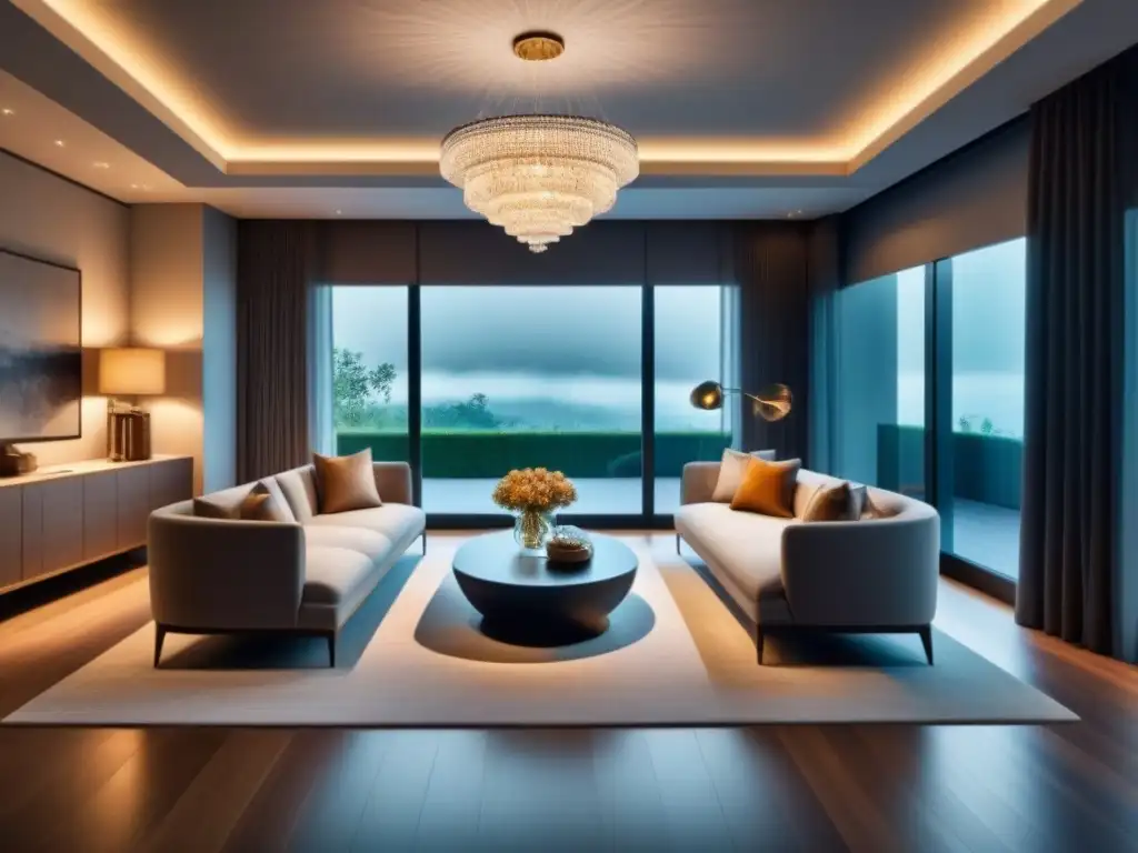 Renovación sala minimalista: lujo y elegancia en diseño moderno Proyecto de renovación de sala de estar moderna con diseño minimalista