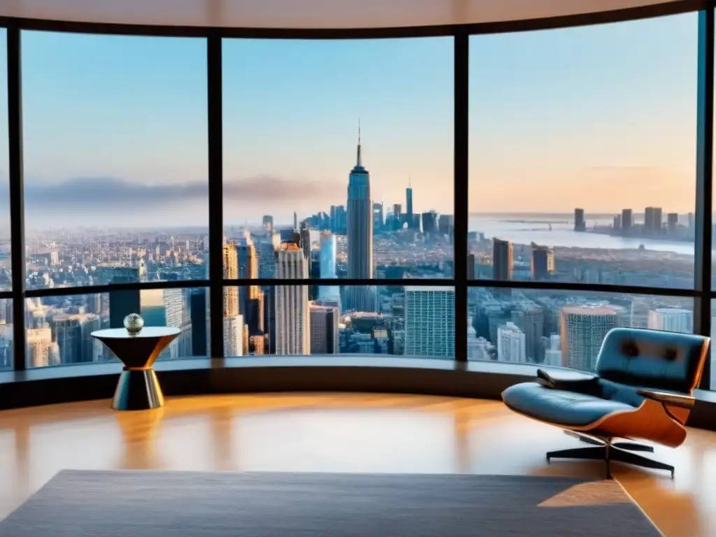Tour virtual penthouse de lujo: diseño moderno y elegante Explora la realidad virtual mercado inmobiliario de un lujoso ático moderno con vista panorámica de la ciudad