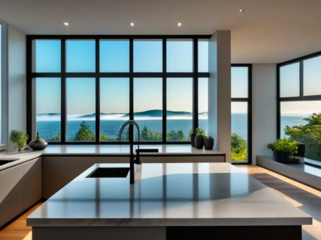 Renovación de cocina: mármol, acero inoxidable y luz natural Un renovado y elegante hogar con préstamos para renovación de propiedades