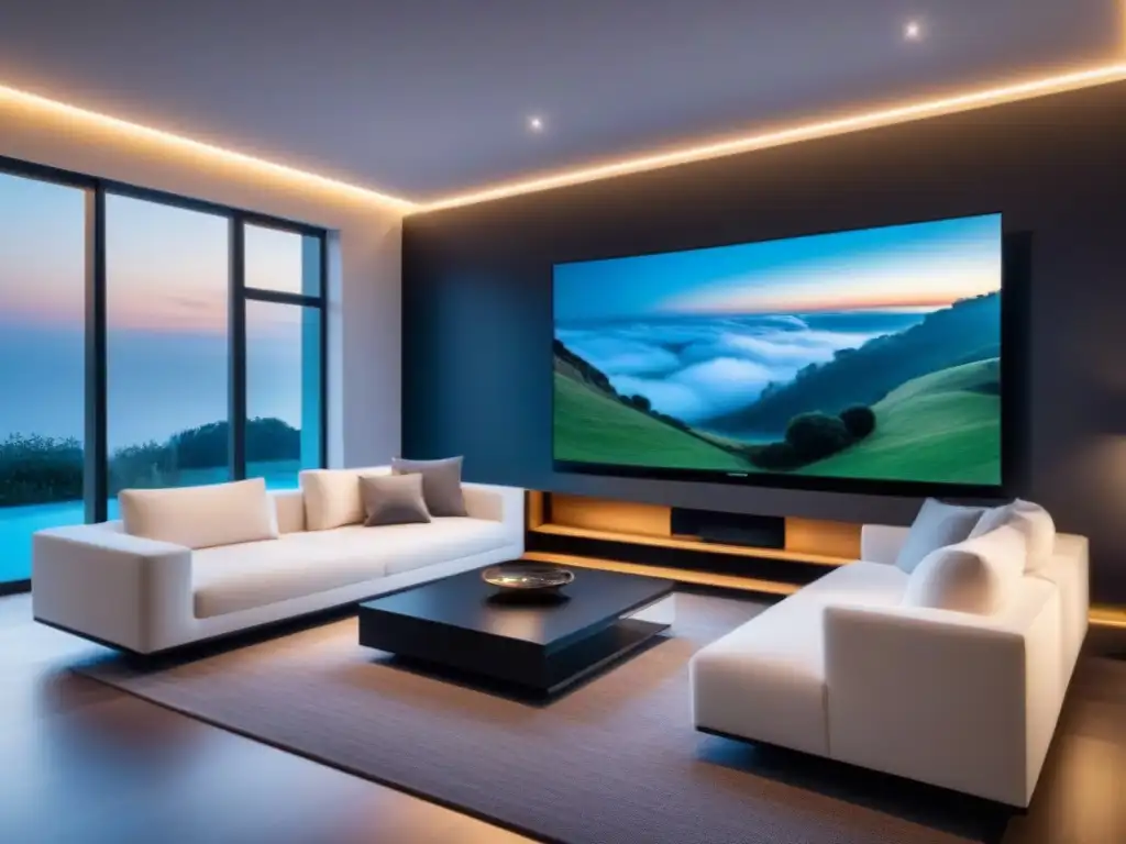 Residencia futurista de lujo con tecnología inteligente integrada Residencia inteligente futurista con tecnología de vanguardia y beneficios de tasaciones inteligentes