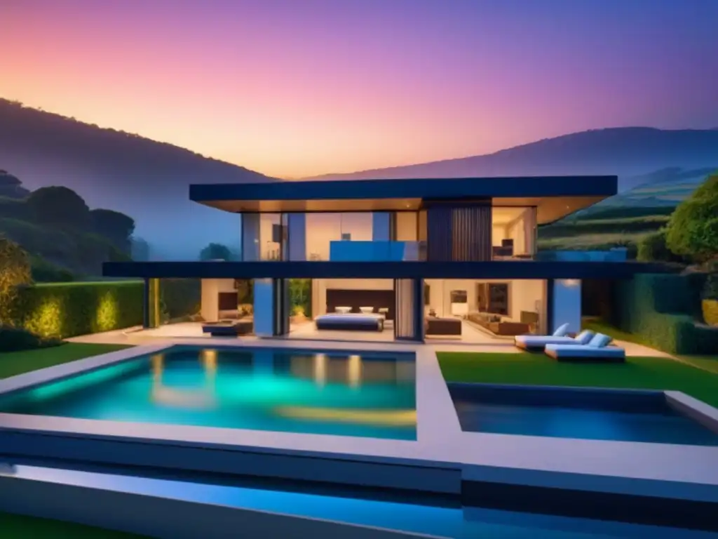 Residencia de lujo con piscina en entorno natural: ideal para hipotecas Residencia de lujo con piscina y jardín, ideal para el mejor préstamo hipotecario según perfil