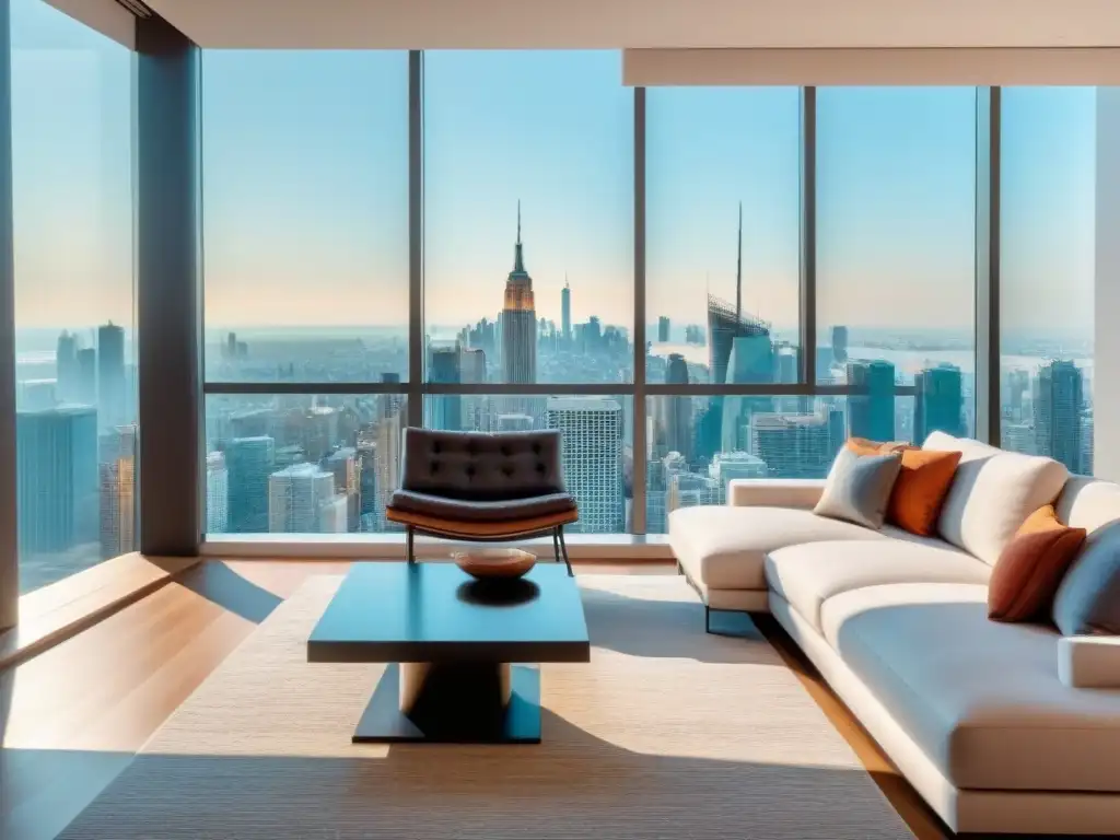 Penthouse de lujo con diseño moderno y vistas urbanas Residencia de lujo con vista urbana y diseño moderno, ideal para el Marketing de influencers inmobiliario