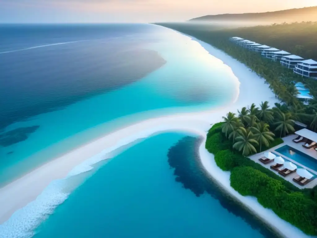 Paraíso de lujo frente al mar: piscinas infinitas, villas privadas, playa de arena blanca y aguas turquesas Inversión en resorts lujo financiamiento: Sunset en resort de lujo con piscinas infinitas, villas privadas y playa de arena blanca