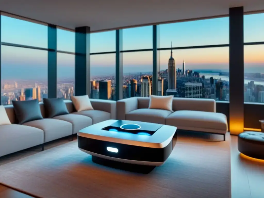 Salón de lujo con realidad virtual y muebles AR Salón moderno de lujo con realidad virtual mostrando visitas a propiedades de lujo