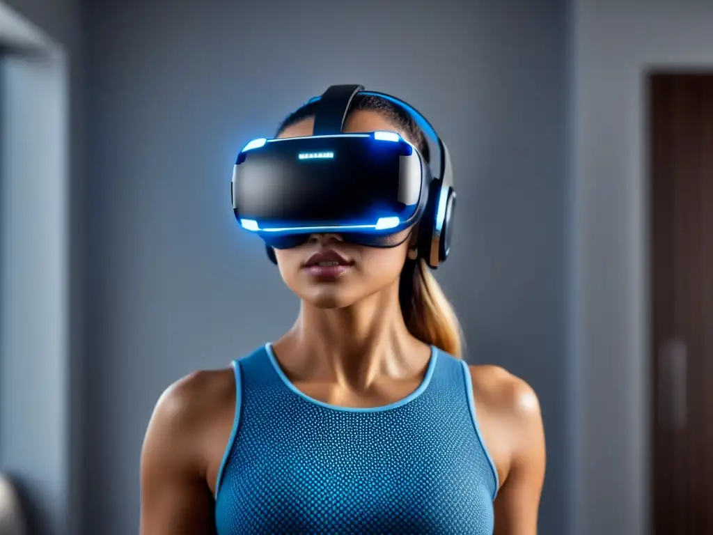 Experiencia inmersiva: Tour virtual de lujo en 8k Experimenta la vanguardia con unas Visitas inmobiliarias virtuales 360° inmersivas en un casco de realidad virtual futurista