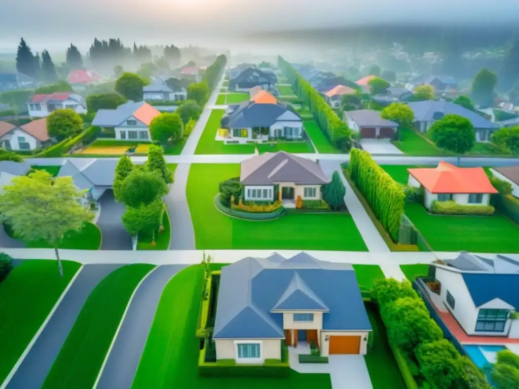 Un vecindario moderno y armonioso, sin conflictos entre propiedades inmobiliarias