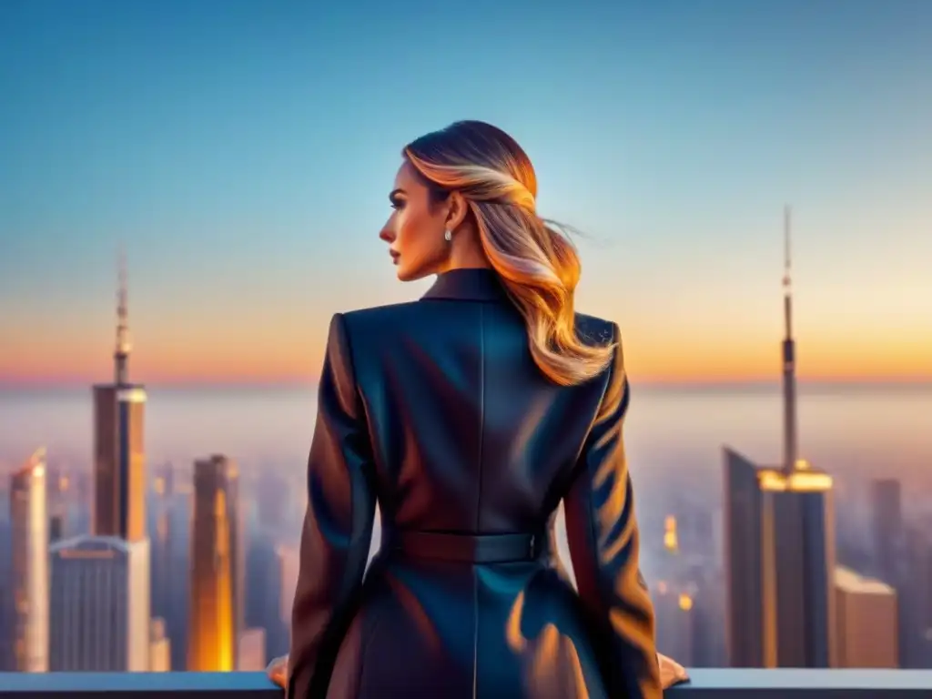 Horizonte urbano futurista al atardecer: mezcla de tradición y modernidad Vibrante ciudad al atardecer con rascacielos futuristas y arquitectura tradicional, reflejando tendencias globales mercado inmobiliario regional