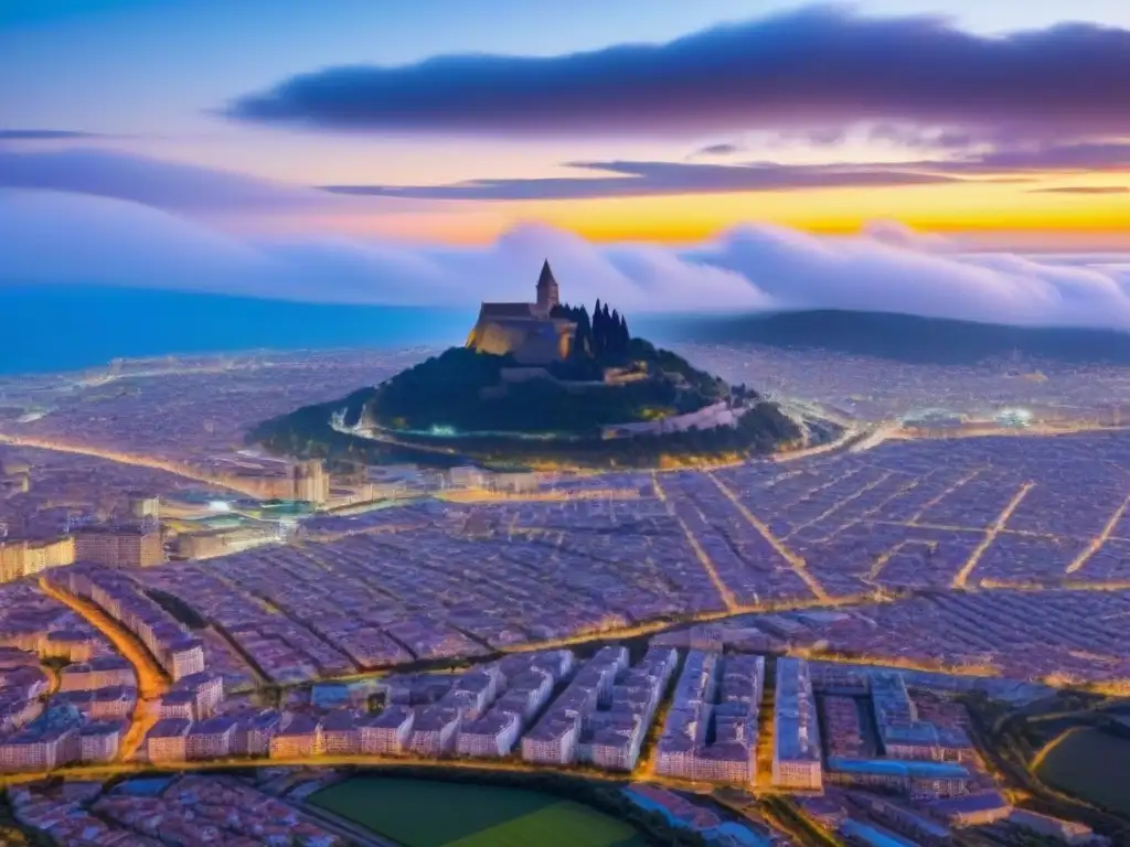 Cityscape diverso en España: zona residencial, comercial e industrial Vibrante ciudad española con distintas zonificaciones en inversión inmobiliaria