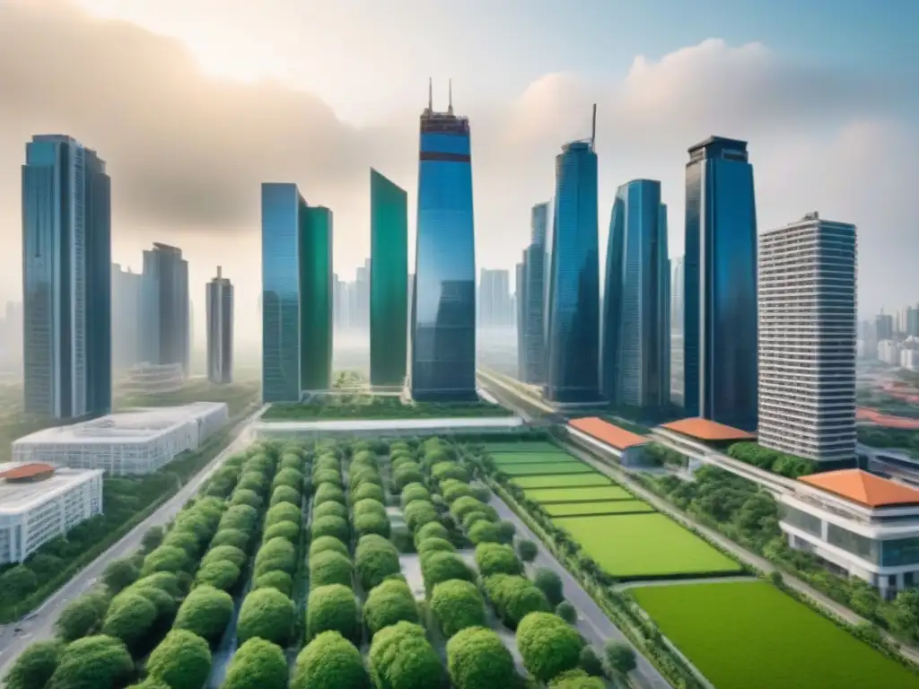 Sinergia urbana: impacto del real estate en la comunidad Vibrante ciudad moderna con impacto local de la sindicación inmobiliaria