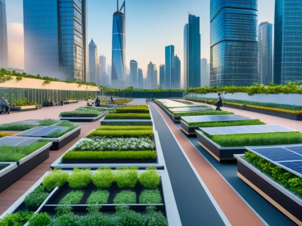 Metrópolis sostenible: diversidad urbana en armonía verde Vibrante ciudad sostenible con diversidad étnica y financiamiento inmobiliario desarrollo sostenible