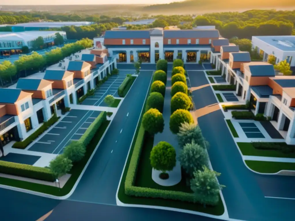 Desarrollo inmobiliario urbano: modernidad y elegancia en un ambiente mixto Un vibrante desarrollo inmobiliario financiado por REITs en un entorno urbano sofisticado