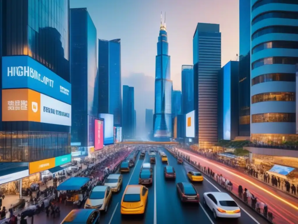 Metrópolis emergente: Oportunidades inmobiliarias en mercado dinámico Vibrante escena urbana en mercado emergente, reflejando oportunidades de invertir en bienes raíces