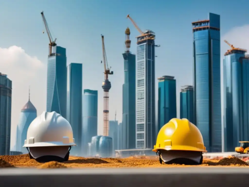 Horizonte urbano en crecimiento: mezcla de tradición y modernidad Vibrante mercado emergente inmobiliario con riesgos y oportunidades en proyectos urbanos