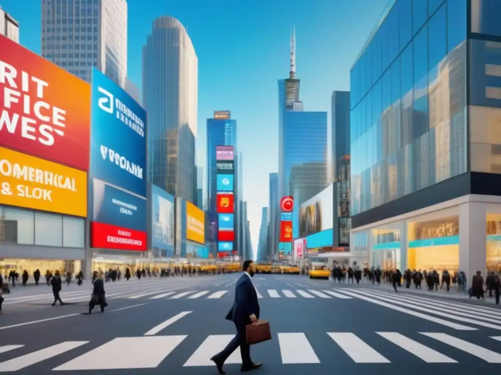 Mercado inmobiliario vibrante: ciudad moderna en 8k Vibrante mercado inmobiliario comercial en una moderna ciudad, resaltando el potencial de éxito en inversiones REIT
