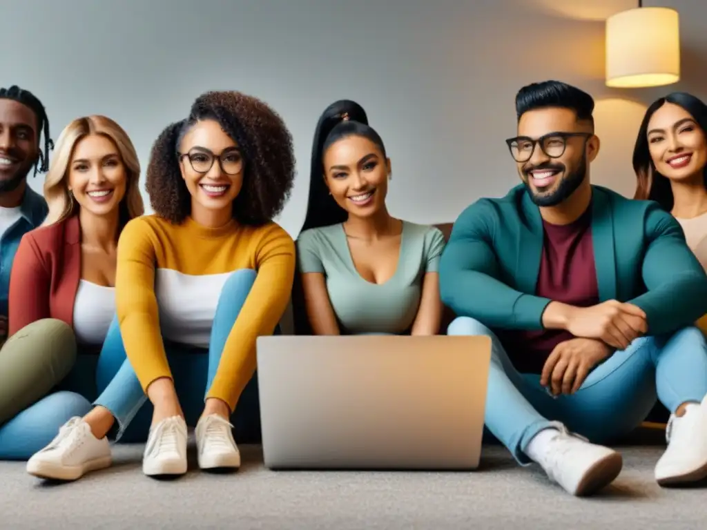 Grupo diverso alcanza sus sueños de vivienda con préstamos hipotecarios Un vibrante mural ilustrado de personas diversas, cada una con su hogar soñado gracias al mejor préstamo hipotecario según perfil